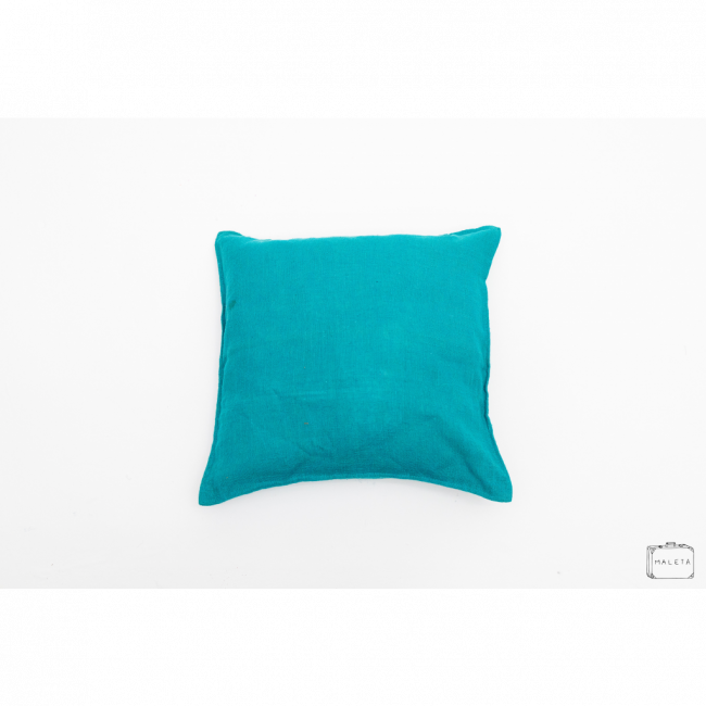 ALMOFADA VERDE TURQUESA - 45X45