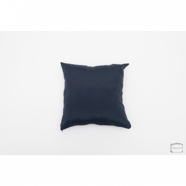ALMOFADA AZUL ESCURA LISA - 40X40