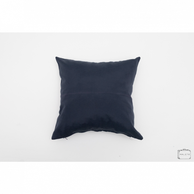 ALMOFADA AZUL PETRÓLEO - 40X40