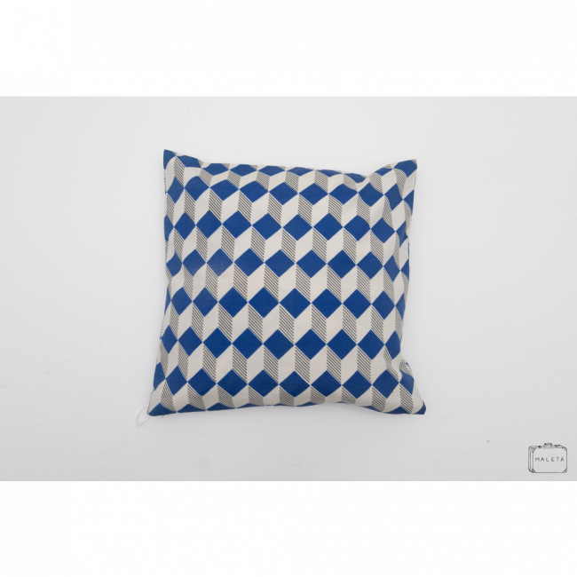 ALMOFADA ILUSIONISTA AZUL - 40X40