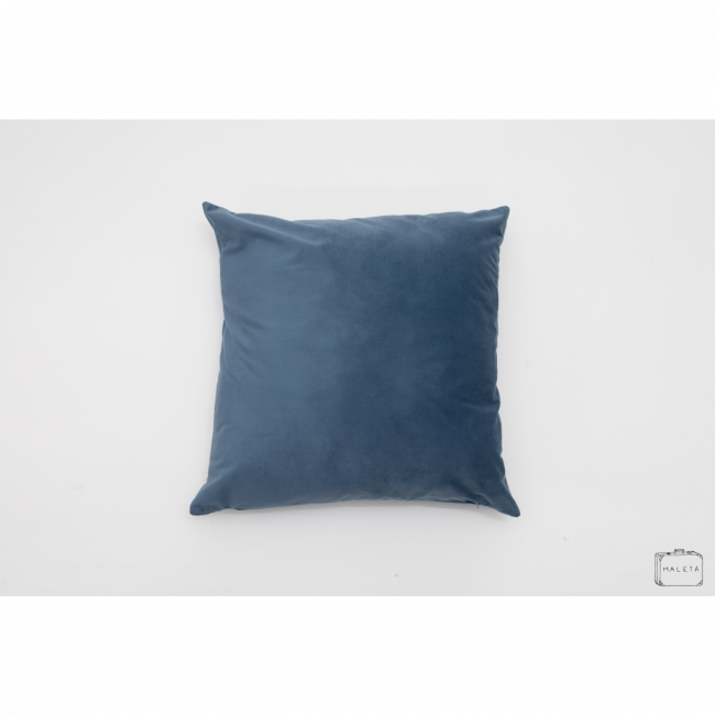 ALMOFADA SUEDE AZUL - 50X50