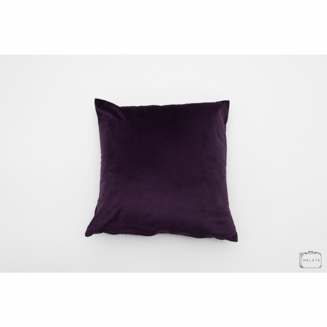 ALMOFADA SUEDE ROXA ESCURA - 40X40