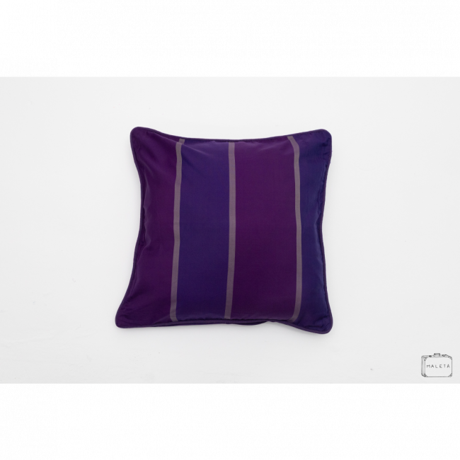 ALMOFADA LISTRAS TONS DE ROXO - 45X45