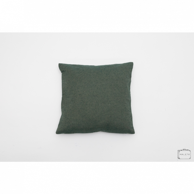 ALMOFADA VERDE MUSGO - 45X45