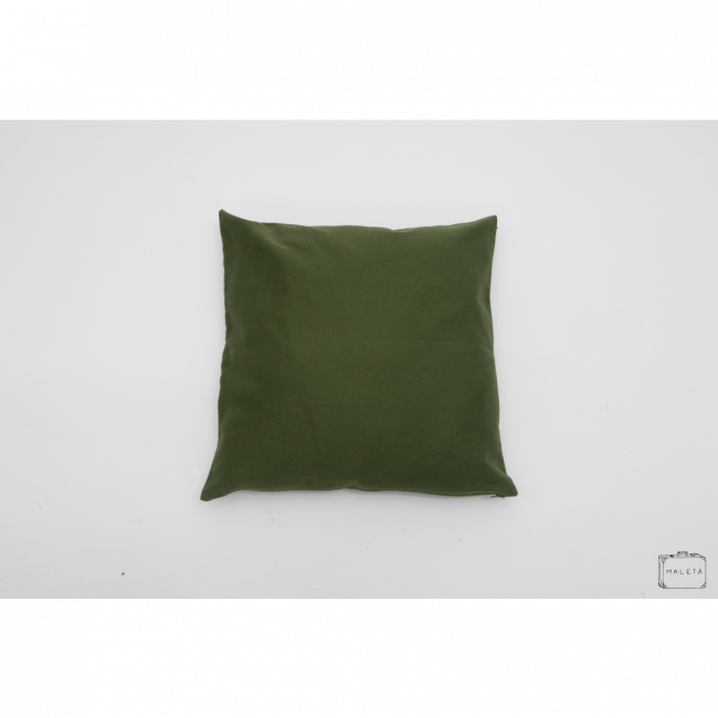 ALMOFADA VERDE MILITAR - 45X45