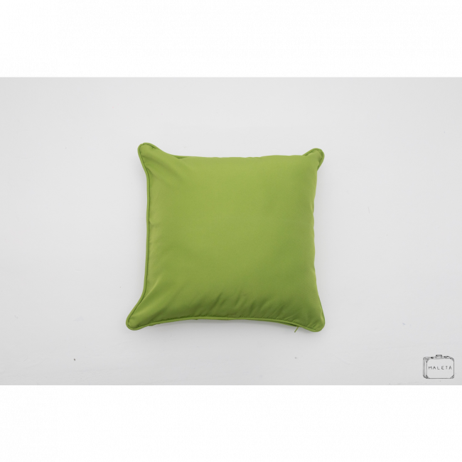 ALMOFADA VERDE LIMÃO BORDINHA - 45X45