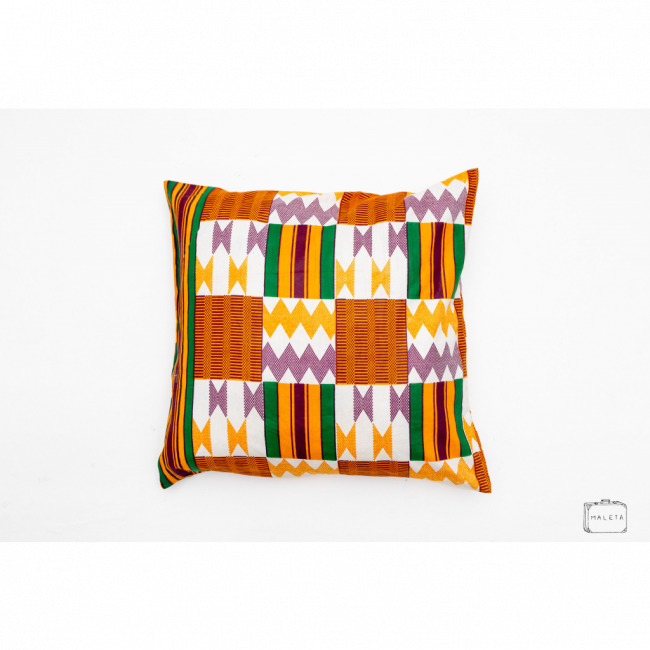 ALMOFADA LARANJA ESTAMPADA - 45X45
