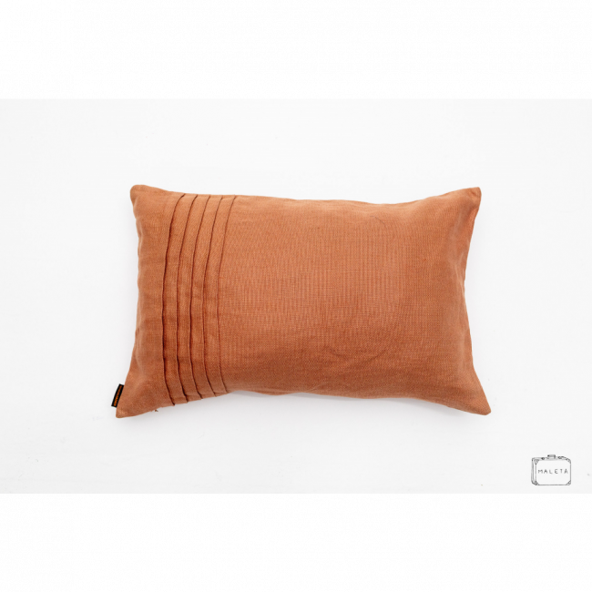 ALMOFADA TERRACOTA LATERAL BORDADA - 60X40