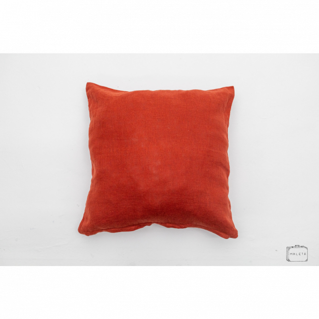 ALMOFADA LARANJA AVERMELHADO - 50X50