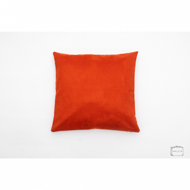 ALMOFADA VERMELHA ALARANJADA - 45X45