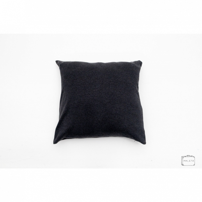 ALMOFADA CANELADA CINZA CHUMBO - 50X50