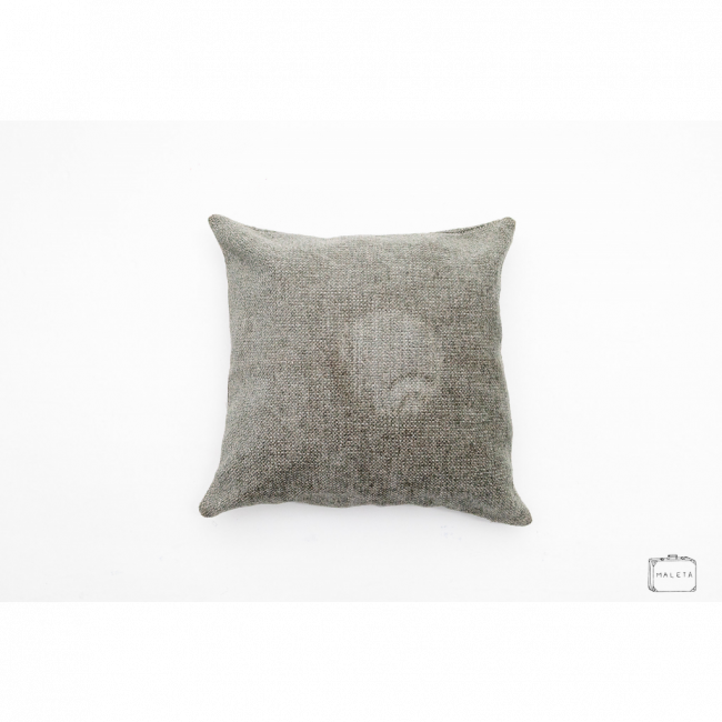 ALMOFADA CINZA ESVERDEADO - 45X45