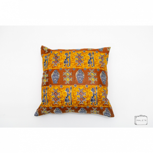 ALMOFADA ESTAMPA EGIPCIA - 55X55