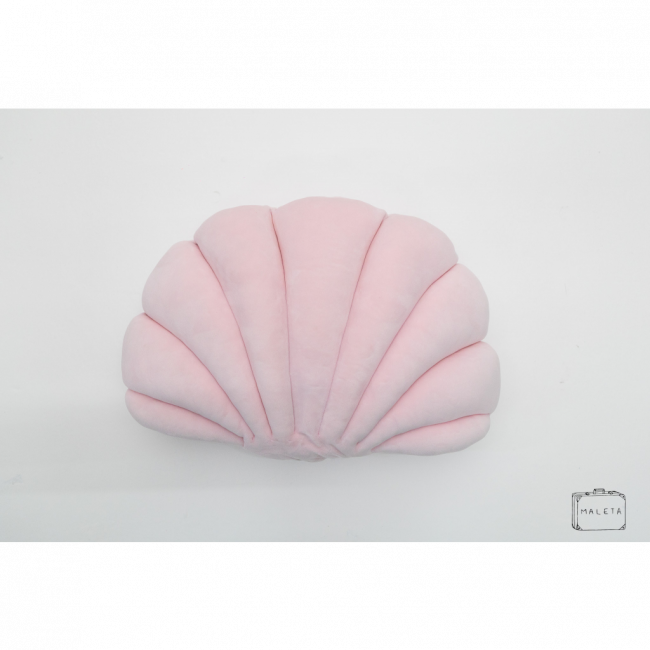 ALMOFADA CONCHA ROSA CLARO - 45X30