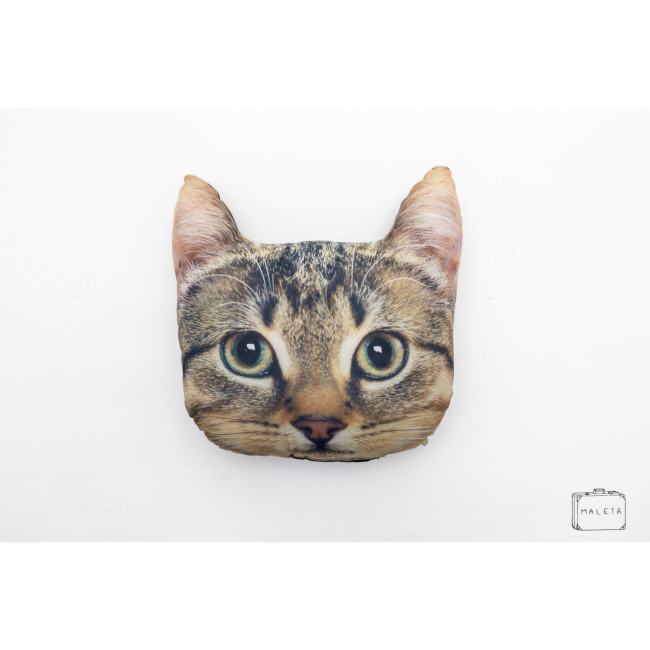 ALMOFADA CABEÇA GATO - 25X30