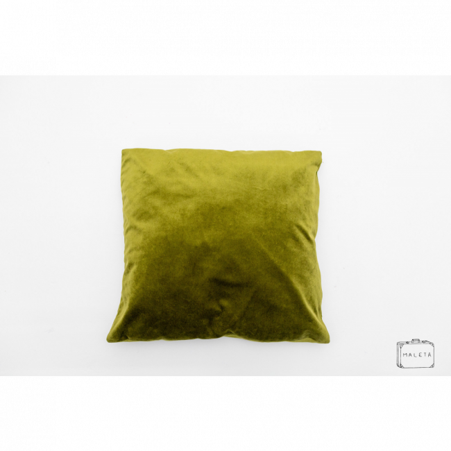 ALMOFADA VERDE VELUDO - 50X50