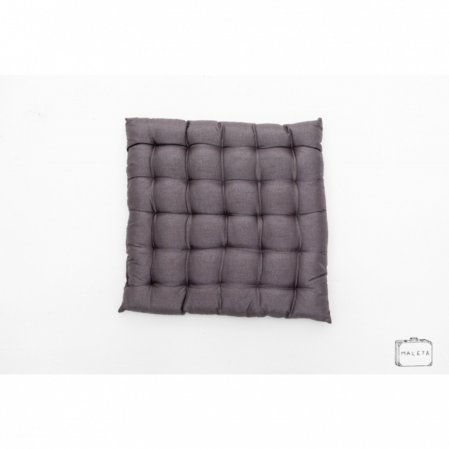 ALMOFADA DE ACENTO CINZA CHUMBO - 40X40