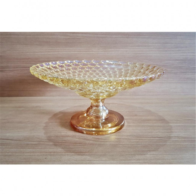 Suporte Vidro Cristal Dourado