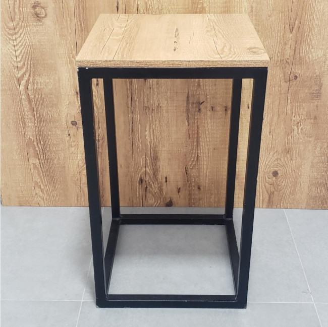 Mesa Ferro Preto/ Tampo Rústico P