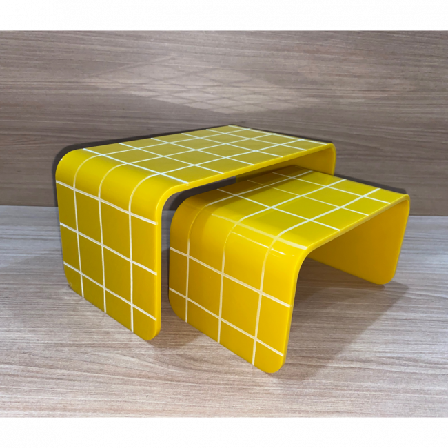 Suporte Acrílico Grid Mostarda P