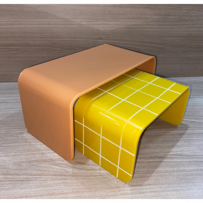 Suporte Acrílico Grid Mostarda P