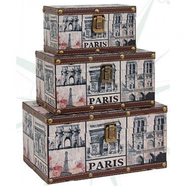 Trio de Baús Paris