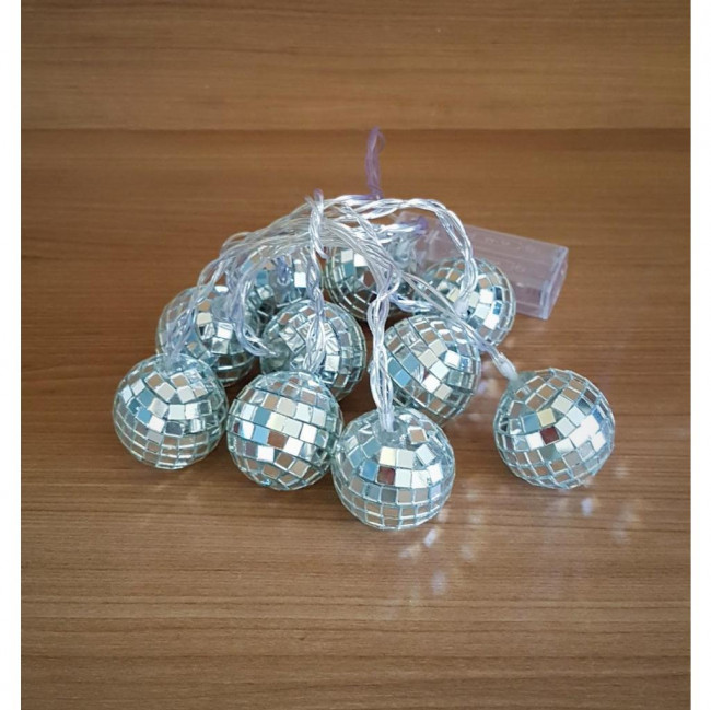 Cordão de Luz Globo Espelhado Led