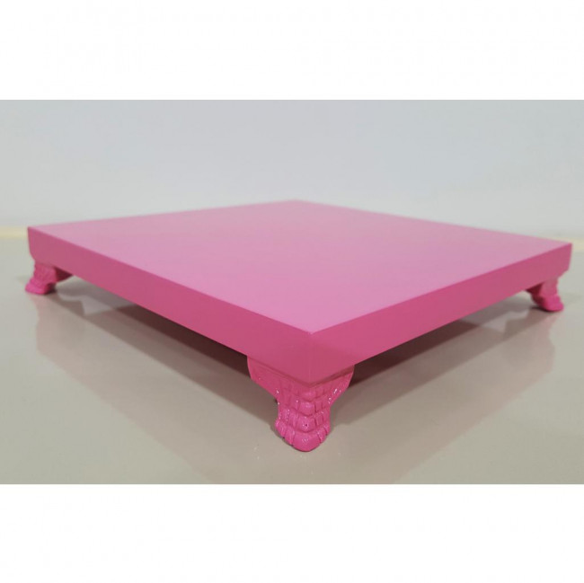 Bandeja Quadrada Rosa Pink