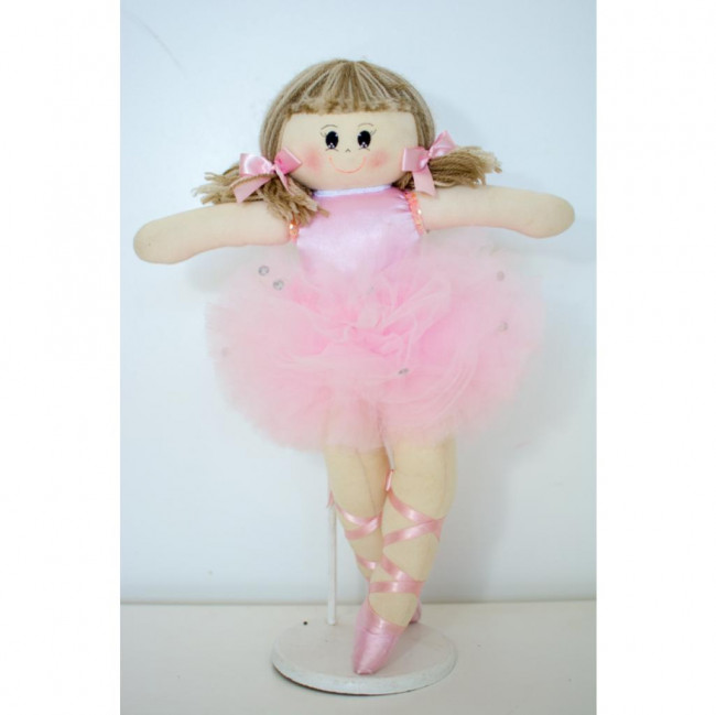 Bailarina Tecido Vestido Rosa M