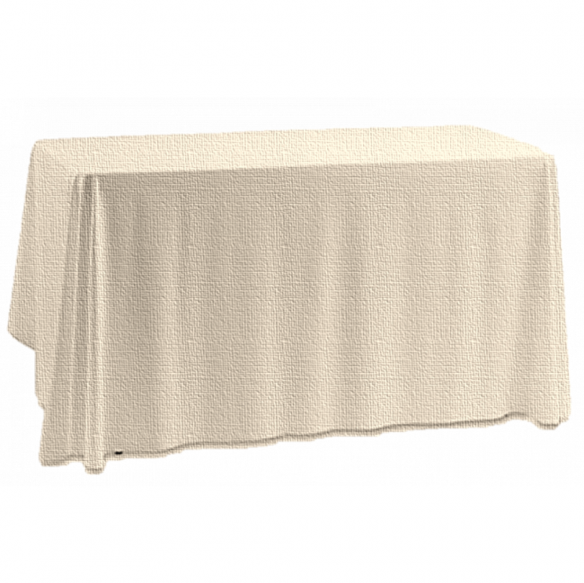 TOALHA RETANGULAR 8 LUGARES / BUFFET 2M GORGURINHO CREME