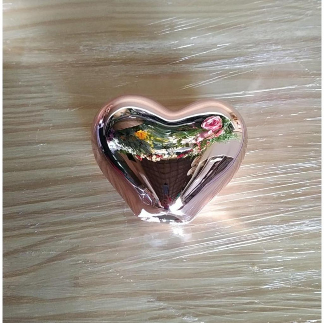 CORAÇÃO ROSE GOLD 8CM