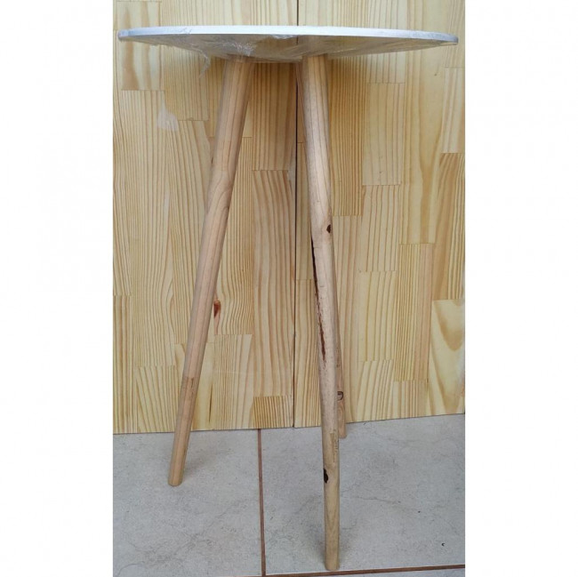 MESA Palito REDONDA BRANCA G .82x50CM