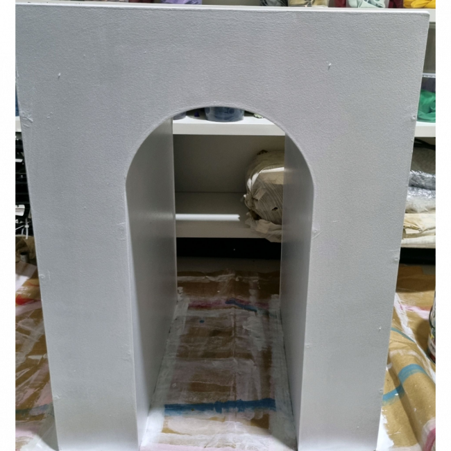 MESA CUBO M VAZADO LILÁS