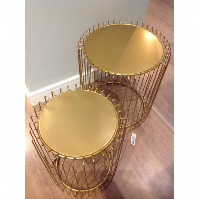 Mesa Lateral Metal Dourado M