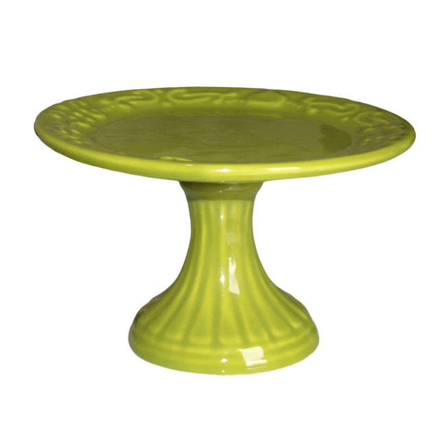 Bandeja Cerâm Verde Pistache 17x11cm