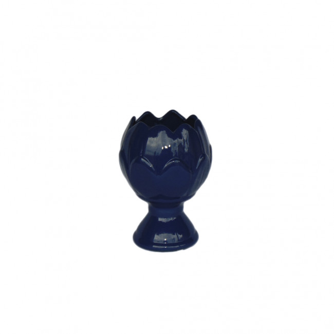 Cachepot Cerâm Broto Azul Royal 16cm