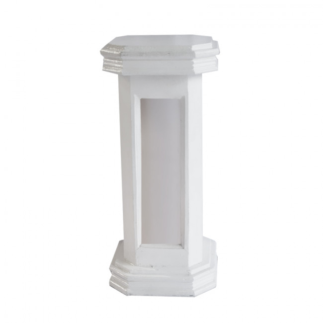 Coluna Mad Branca Ilum 71x33cm P/ Igreja