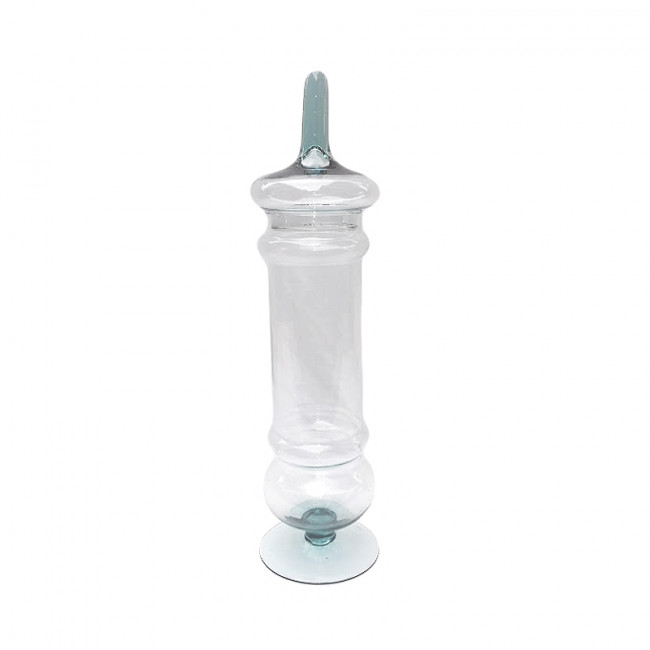 Bomboniere Vidro C/ Tampa 10x54cm