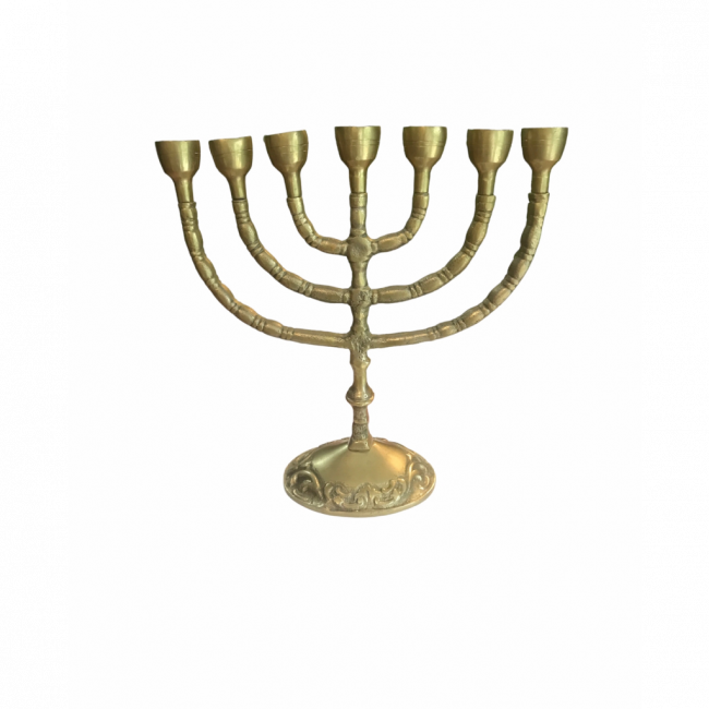 CASTIÇAL CANDELABRO EM FERRO DOURADO