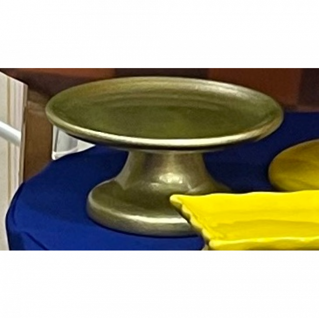 Boleira G Dourada ceramica clara