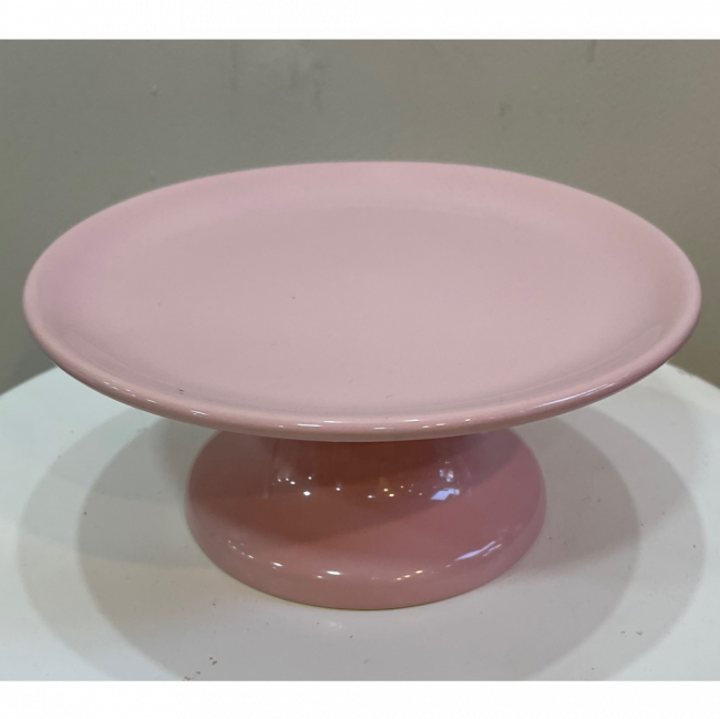 Boleira G ceramica clara rosa bebê