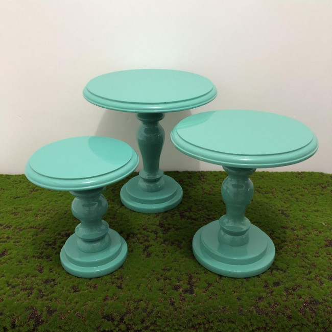 Suporte madeira laqueado tiffany (M)