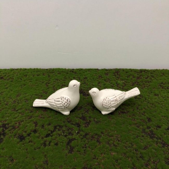 Pássaro bico para baixo branco