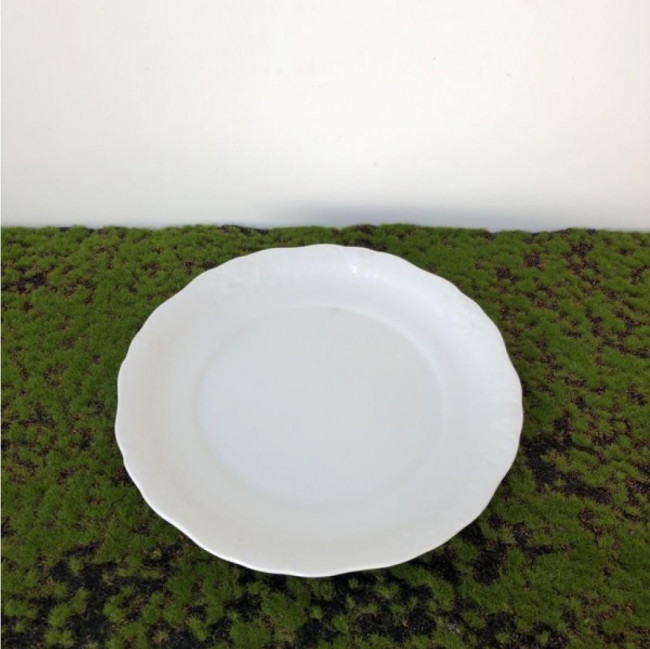 Prato Jantar bordado flor (DÚZIA)