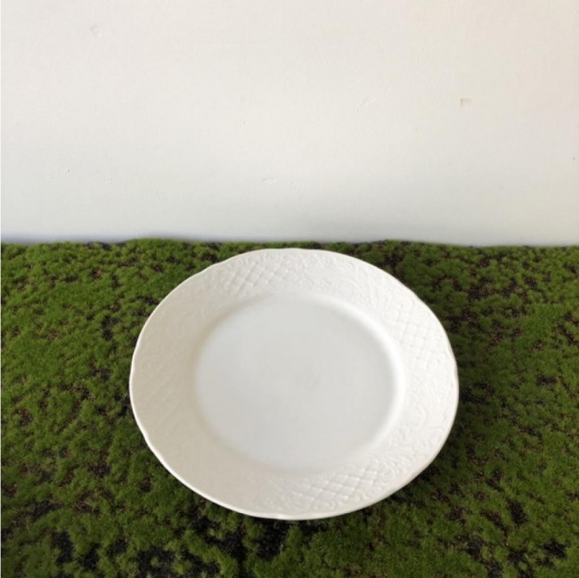 Prato Jantar bordado renda (DÚZIA)