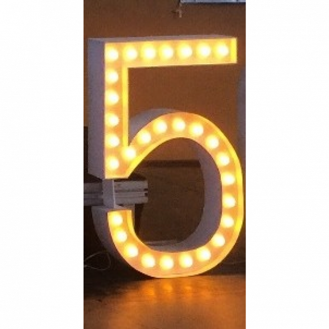 NÚMERO 5 de LED