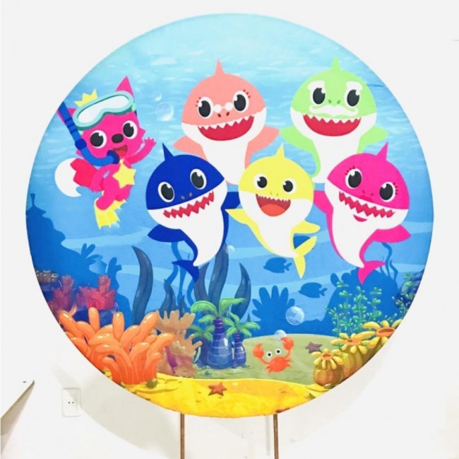 Painel em tecido Baby Shark