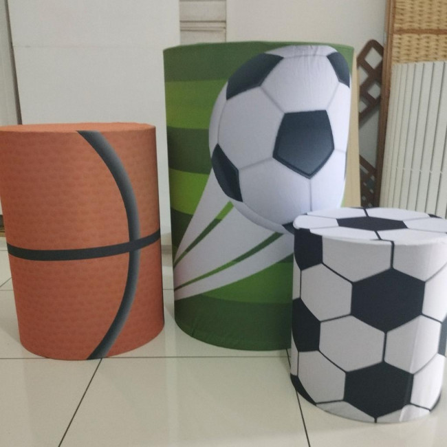 Trio de capas cilindros esportes