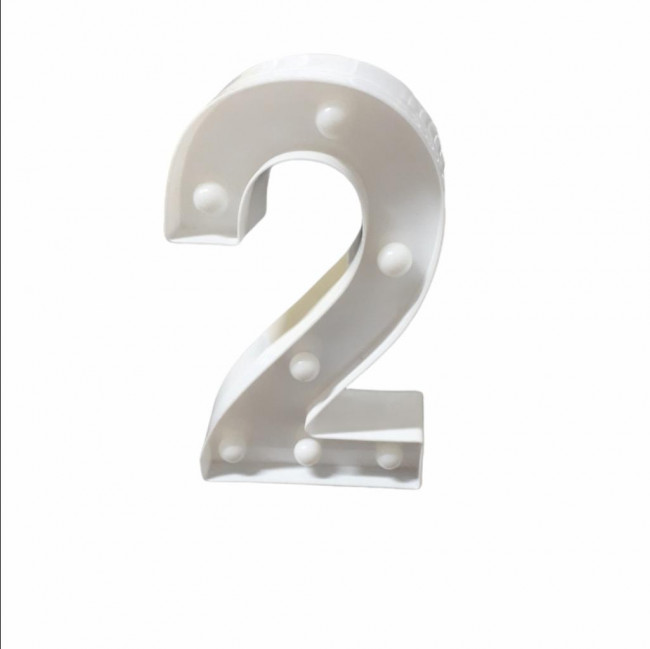 NÚMERO 2 LUMINOSO