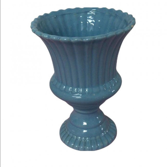 VASO DE LOUÇA IMPERIAL AZUL M